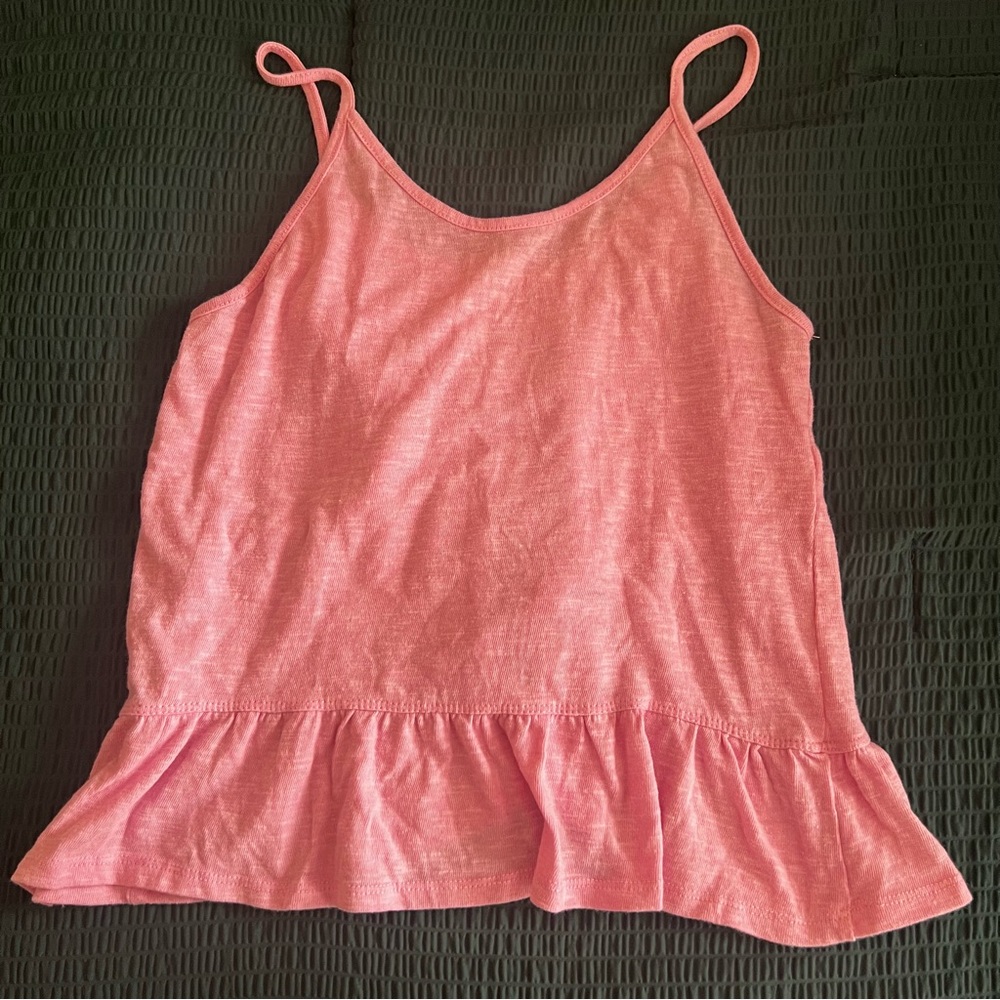 Pink Ruffle Tank Top - Picture 3 of 3